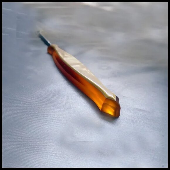 Antique Boot Hook - Victorian Corset Hook - Celluloid Button Hook- Boot Fastener - Picture 6 of 11